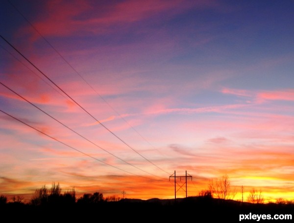 Power Pole Sunset